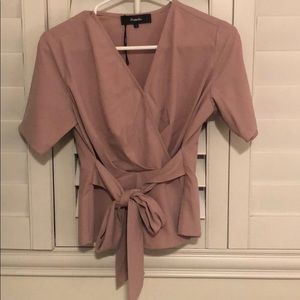 Pink Peplum Top